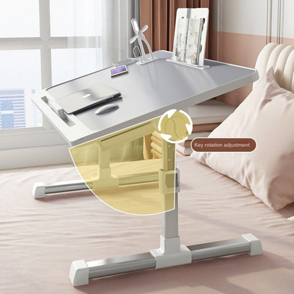 Portable Metal Laptop Bed Desk Adjustable Notebook Table