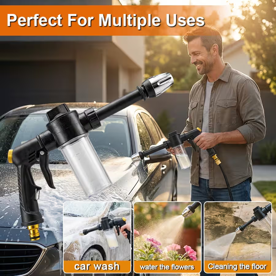 High Pressure Car Wash Gun – Powerful Cleaning Made Easy